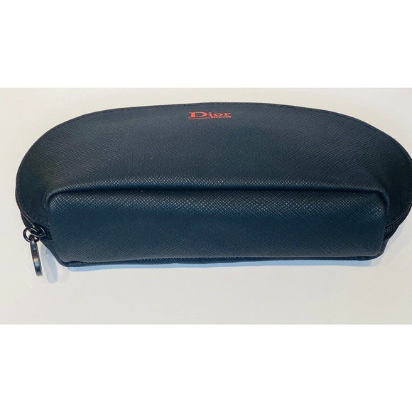 NEW DIOR BEAUTY Black & Red CD Logo MAKEUP POUCH COSMETIC BAG - Picture 4 of 8